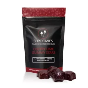 Buy Shroomies Psilocybin Cherry Lime Gummy Stars (3000mg) online New Zealand