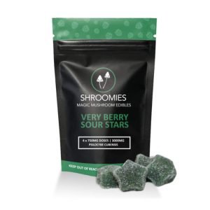 Buy Shroomies Psilocybin Very Berry Sour Stars (3000mg) online New Zealand